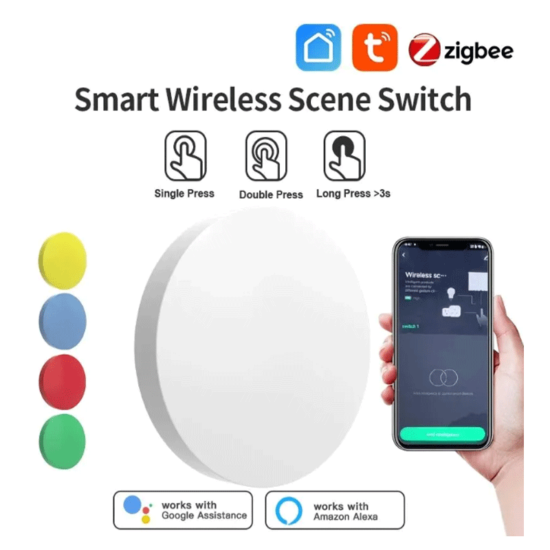 Smart Home Alexa - Tuya ZigBee slimme draadloze knop Scèneschakelaar