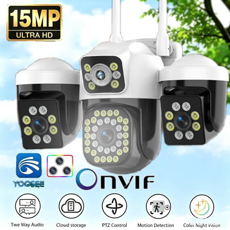 Smart Home Kamera - YOOSEE Home 15MP IP-camera Buiten Drievoudige