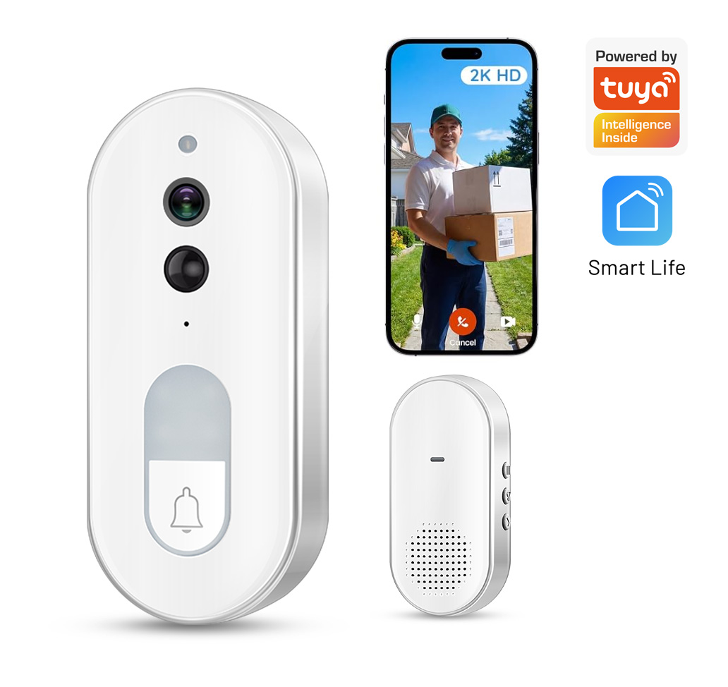 Smart Home Video Doorbell Enhanced Security With Smart Doorbell - Tuya Smart Video Deurbel Draadloos 1080P