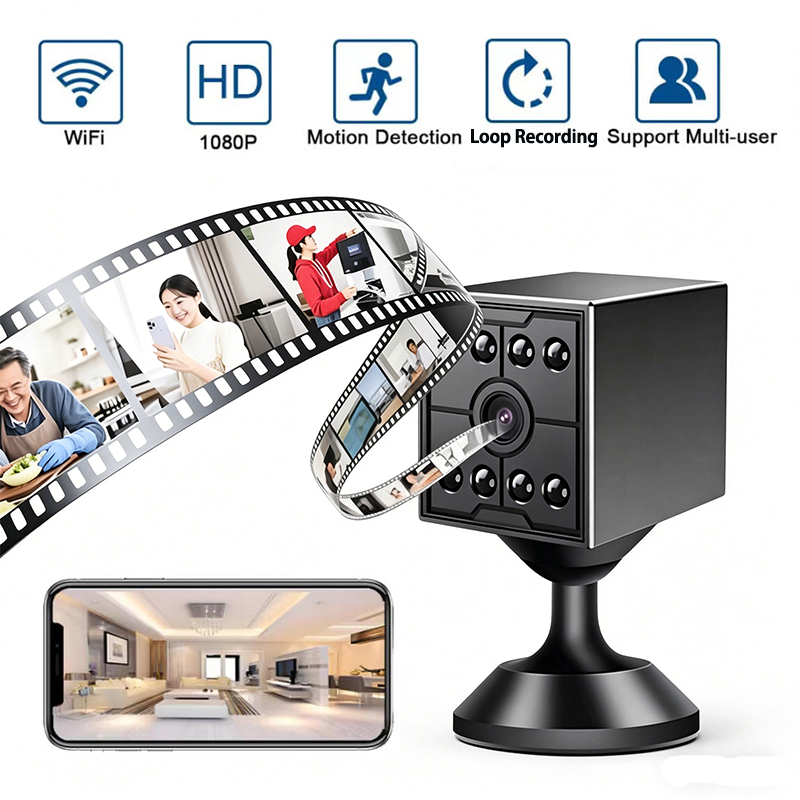 Smart Home Kamera - Mini Wifi Camera Beveiliging IP Webcam
