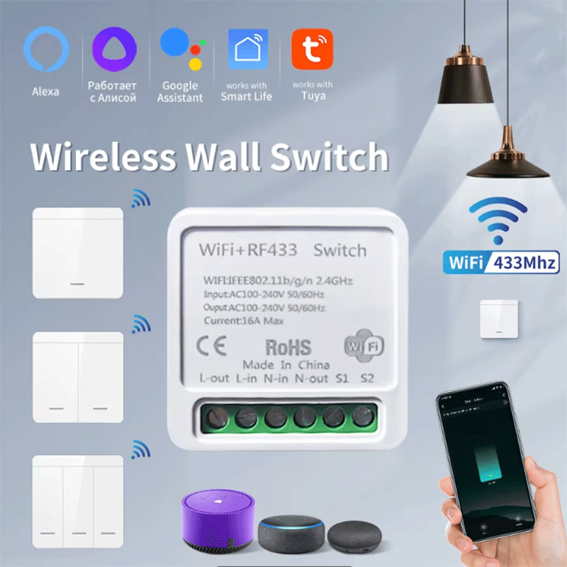 Smart Home Alexa - Tuya WiFi Slimme Lichtschakelaar Smart Home