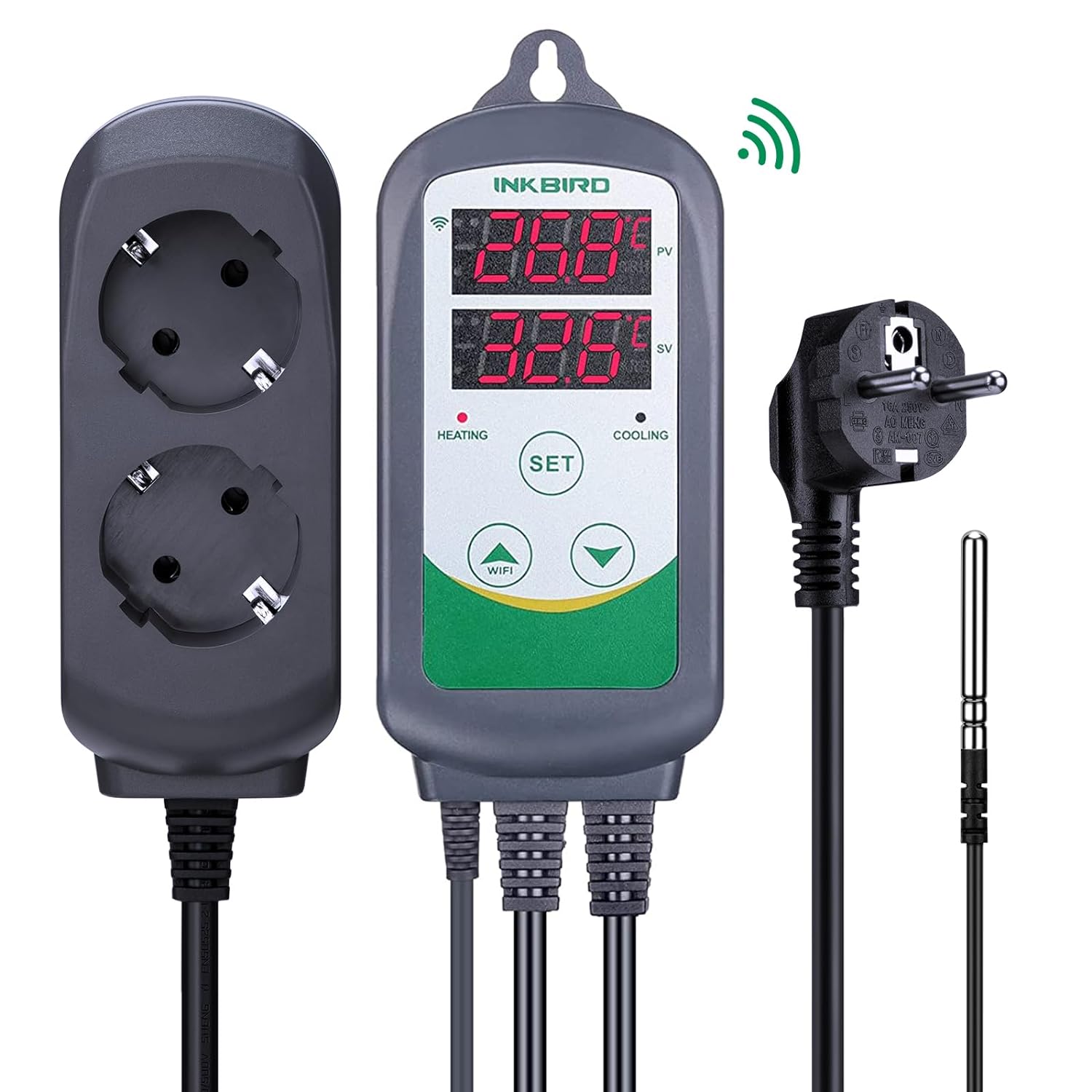 Wifi Thermostat - Inkbird ITC-308-WiFi Digitale Temperatuurregelaar 220V Eu
