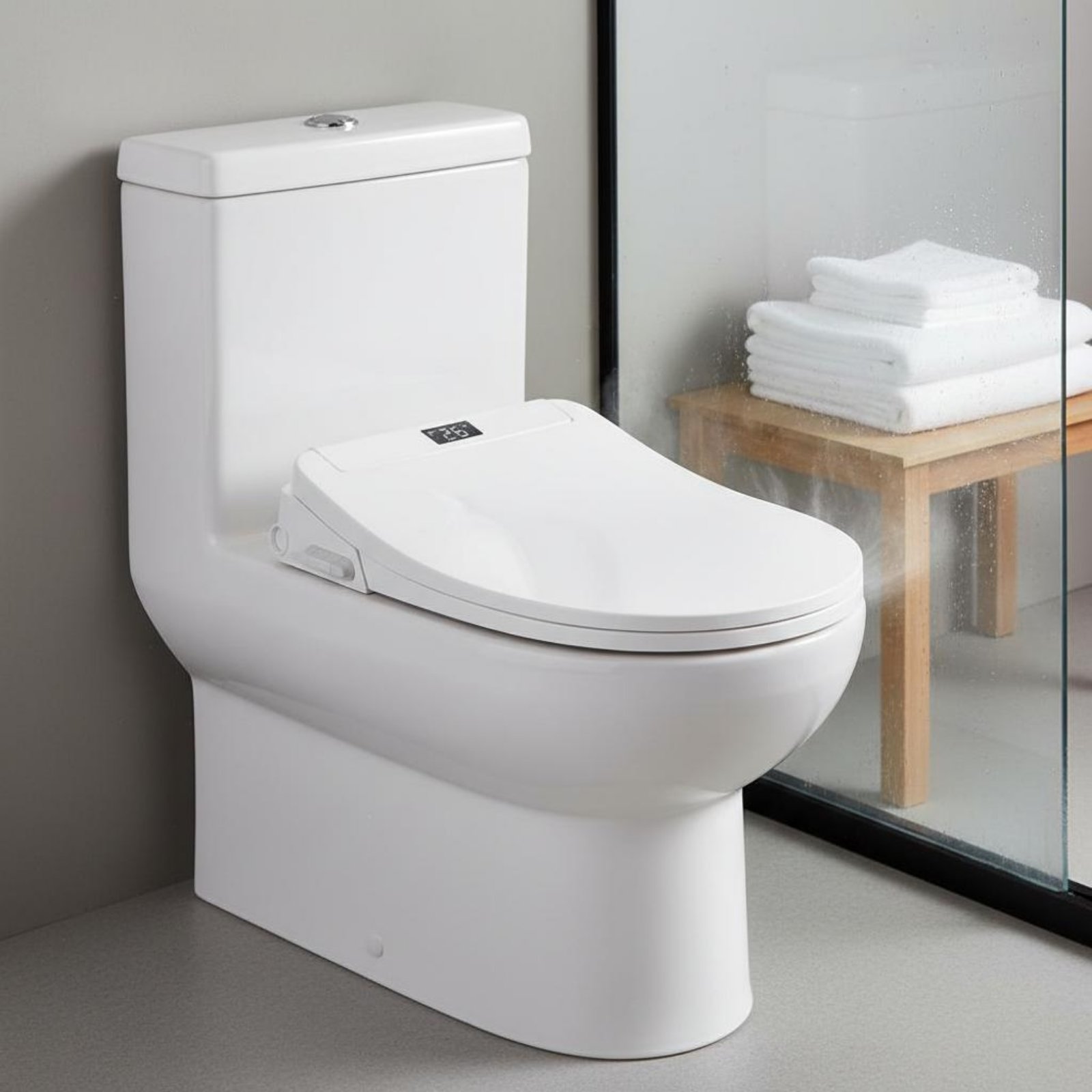 Smart Night Light - Slimme toiletbril met droogfunctie, elektrische bidetbril,