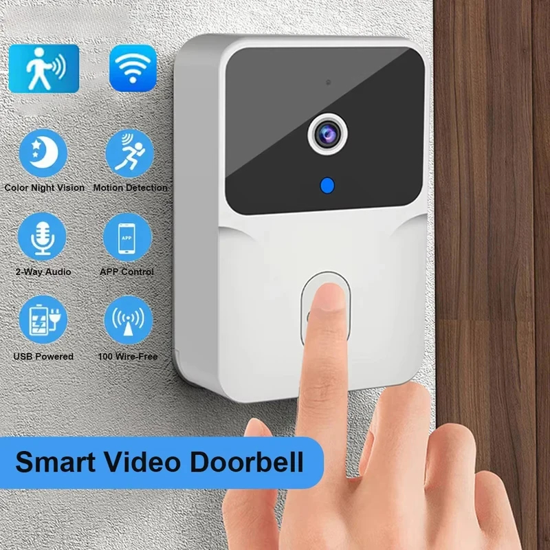 Smart Home Video Doorbell Enhanced Security With Smart Doorbell - Smart Home WiFi-videodeurbel Draadloze telefoon Tweerichtingsintercomsysteem