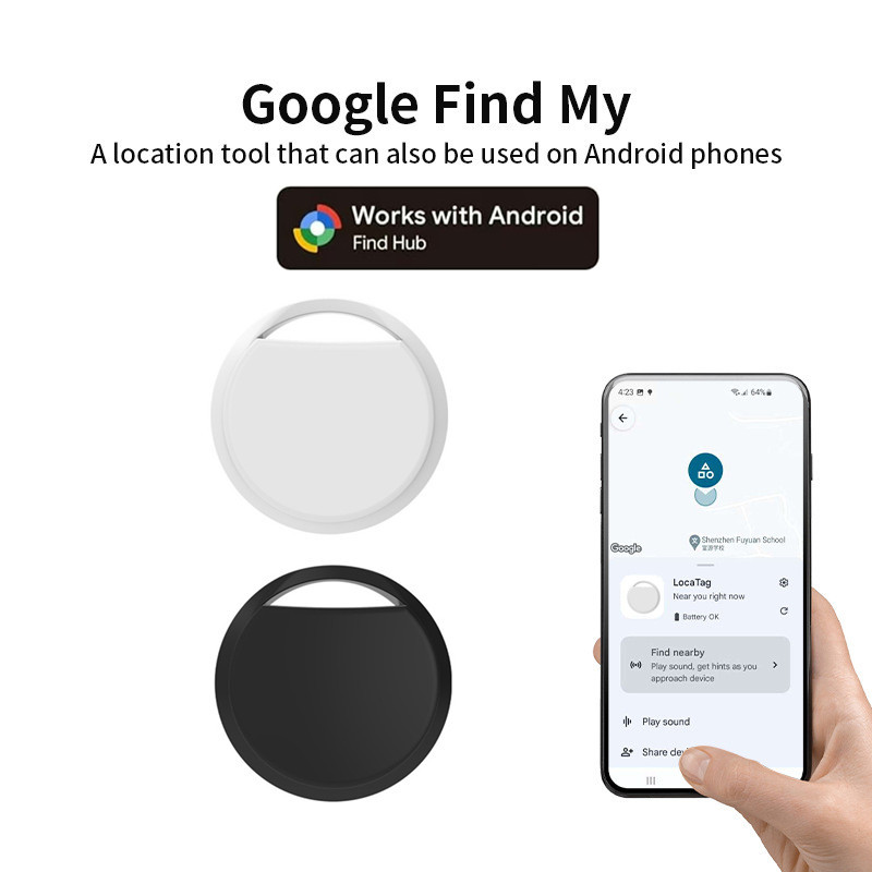 Smart Home Hub Device - AirTags Android Bluetooth Tracker Tag werkt