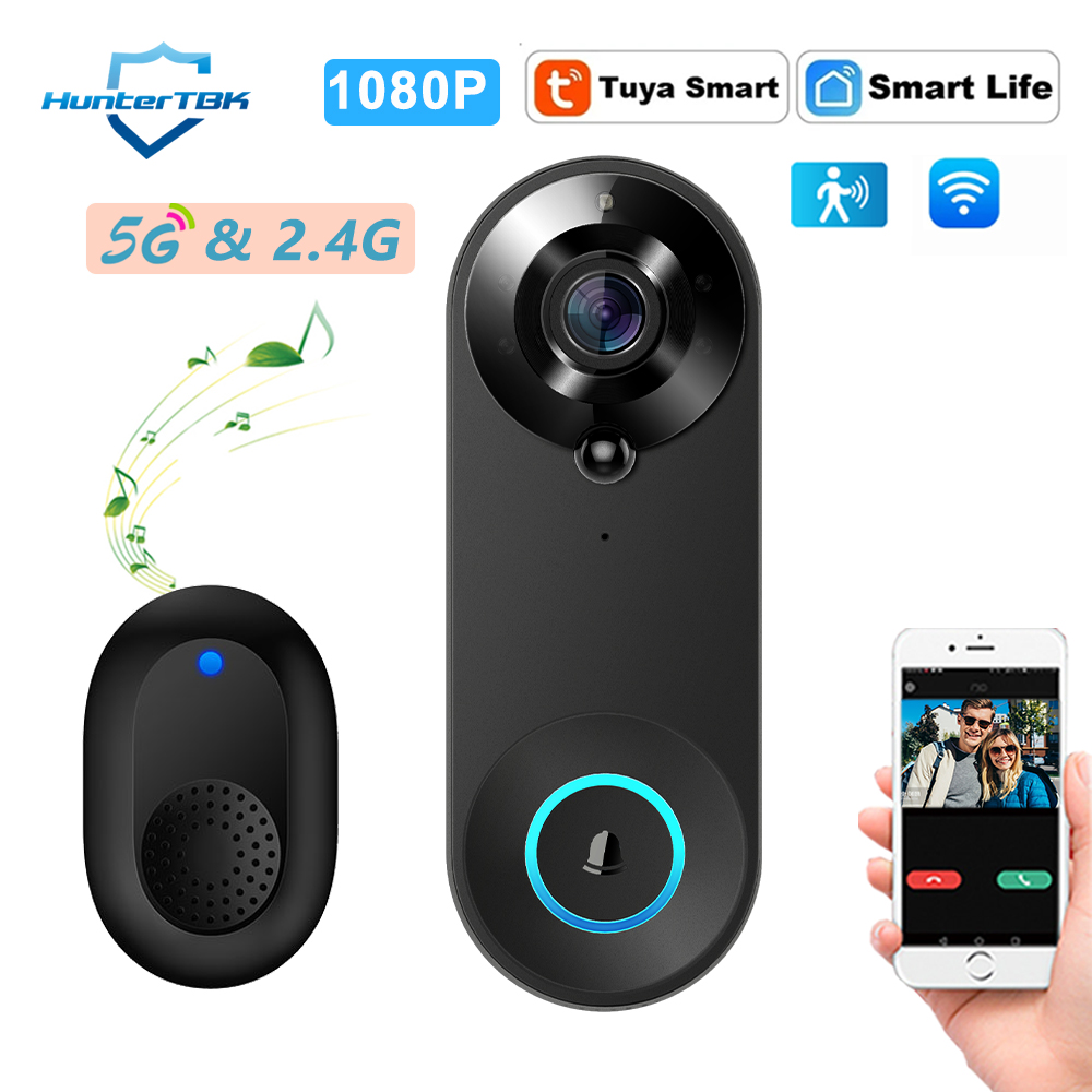 Smart Home Video Doorbell Enhanced Security With Smart Doorbell - 5G 2.4G WiFi Video Deurbel 1080P
