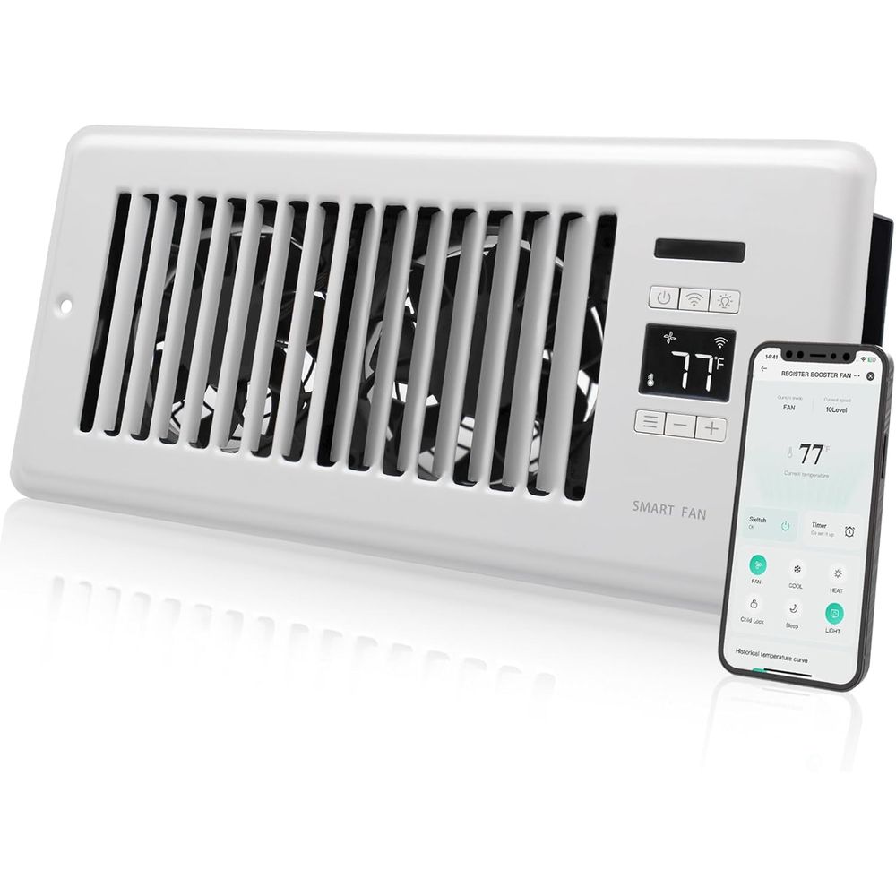 Wifi Thermostat - Superstille registerventilator voor 4