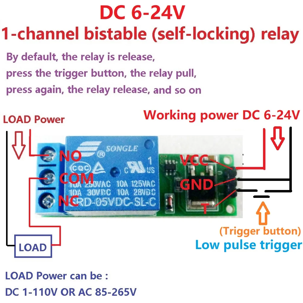 Smart Home Kit For Arduino - DC 6V 9V 12V 24V Flip-Flop