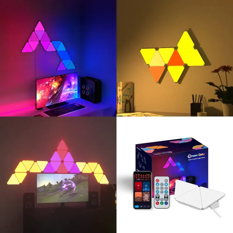 Smart Home Alexa - Banqcn Triangle LED Gaming Setup RGB