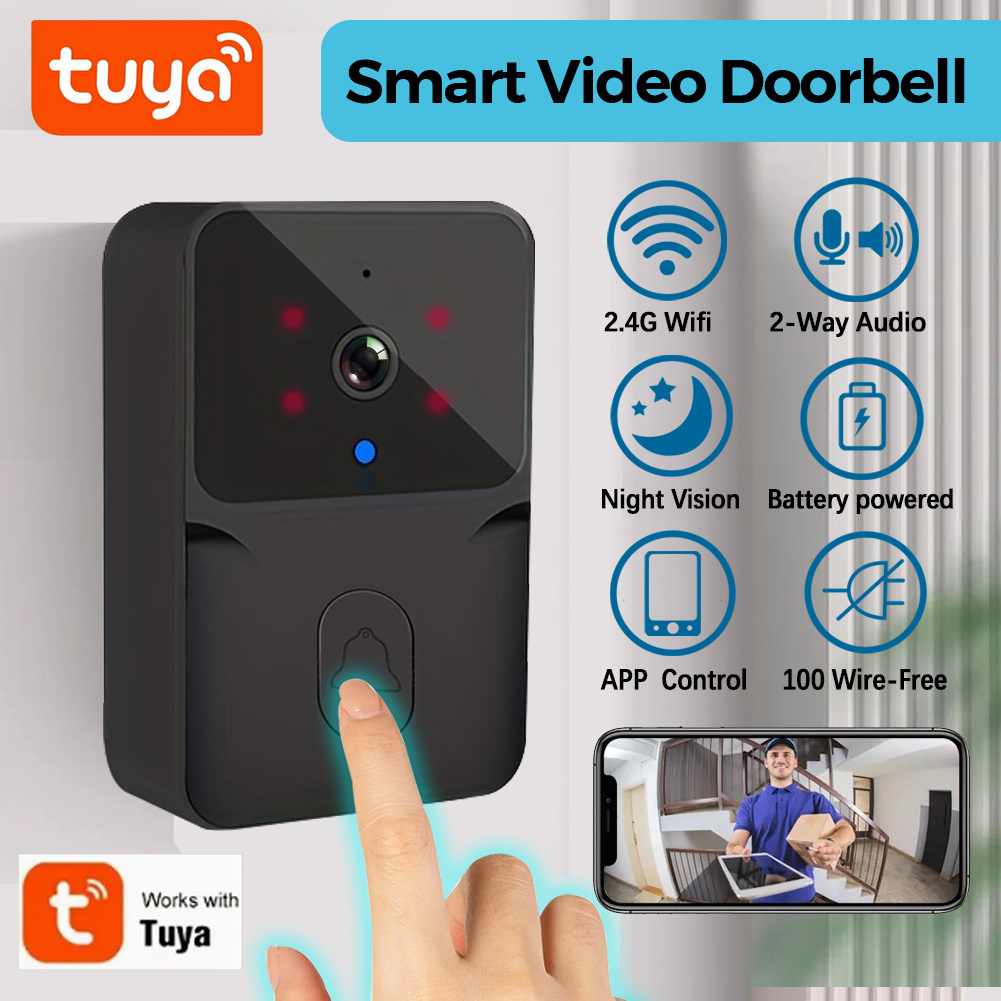 Smart Home Video Doorbell Enhanced Security With Smart Doorbell - Tuya draadloze slimme videodeurbel, 2.4G WiFi-beveiligingscamera