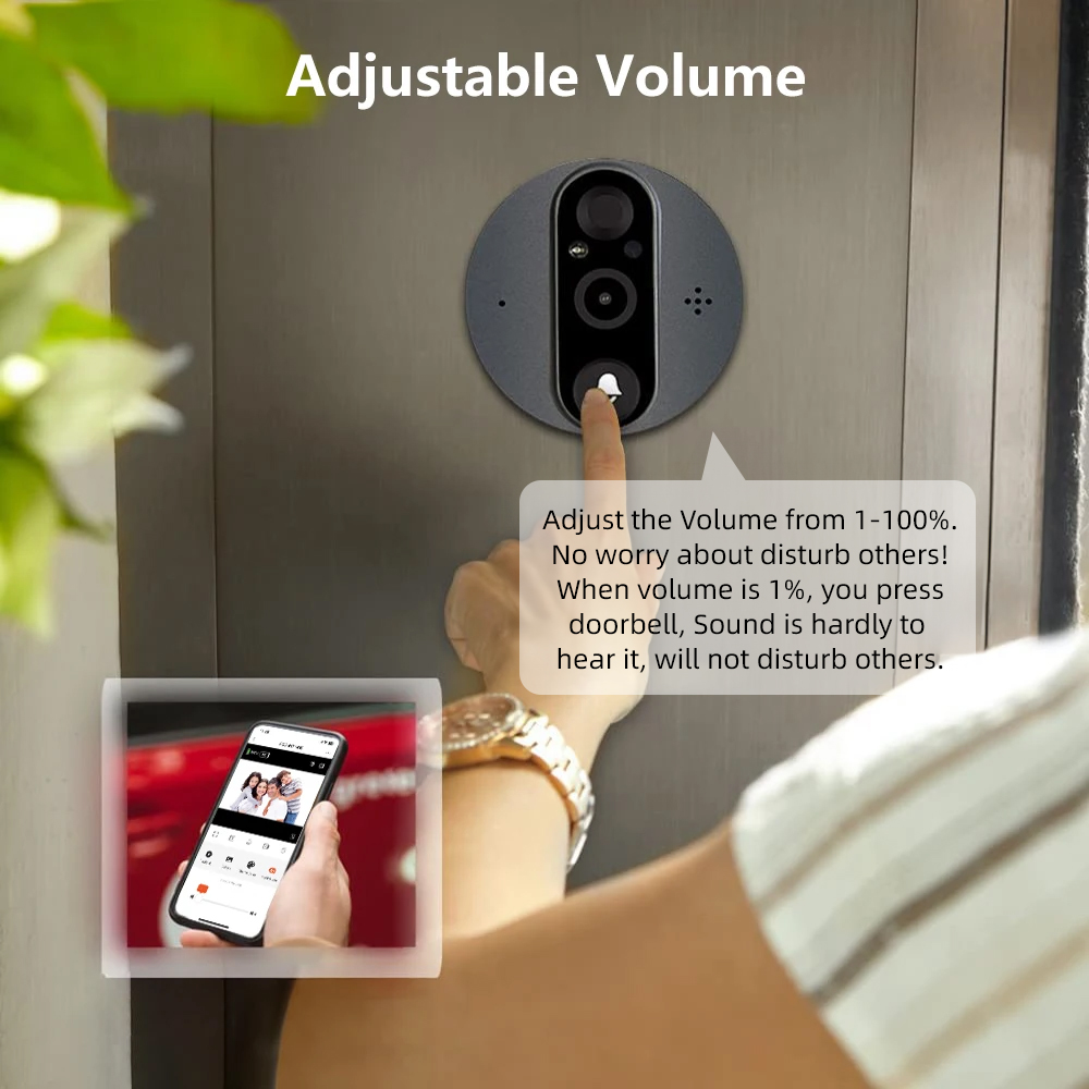 3MP 2.4G Wifi Smart Tuya Kijkg - Smart Home Video Doorbell Enhanced Security With Smart Doorbell recensie en prijs