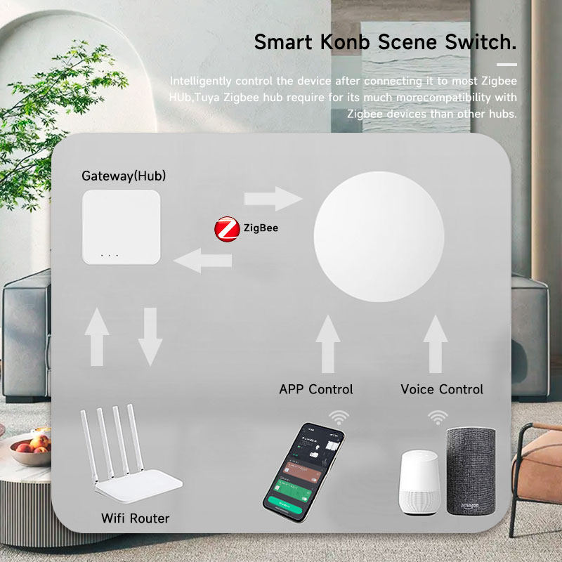 Tuya ZigBee slimme draadloze k - Smart Home Alexa recensie en prijs