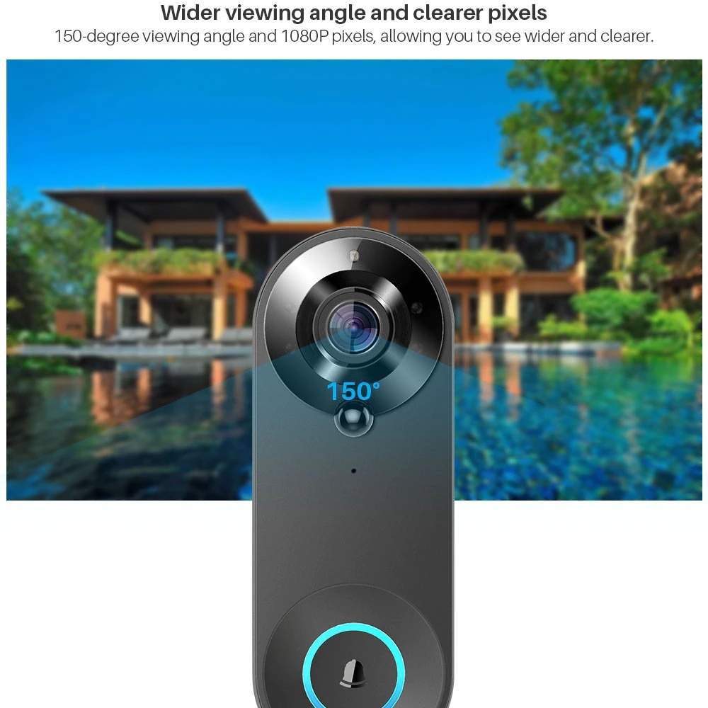 Tuya 1080P Draadloze WIFI Deur - Smart Home Video Doorbell Enhanced Security With Smart Doorbell recensie en prijs