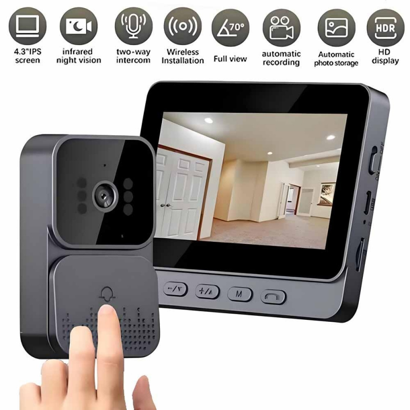 Slimme WiFi 2.4G draadloze deu - Smart Home Video Doorbell Enhanced Security With Smart Doorbell recensie en prijs