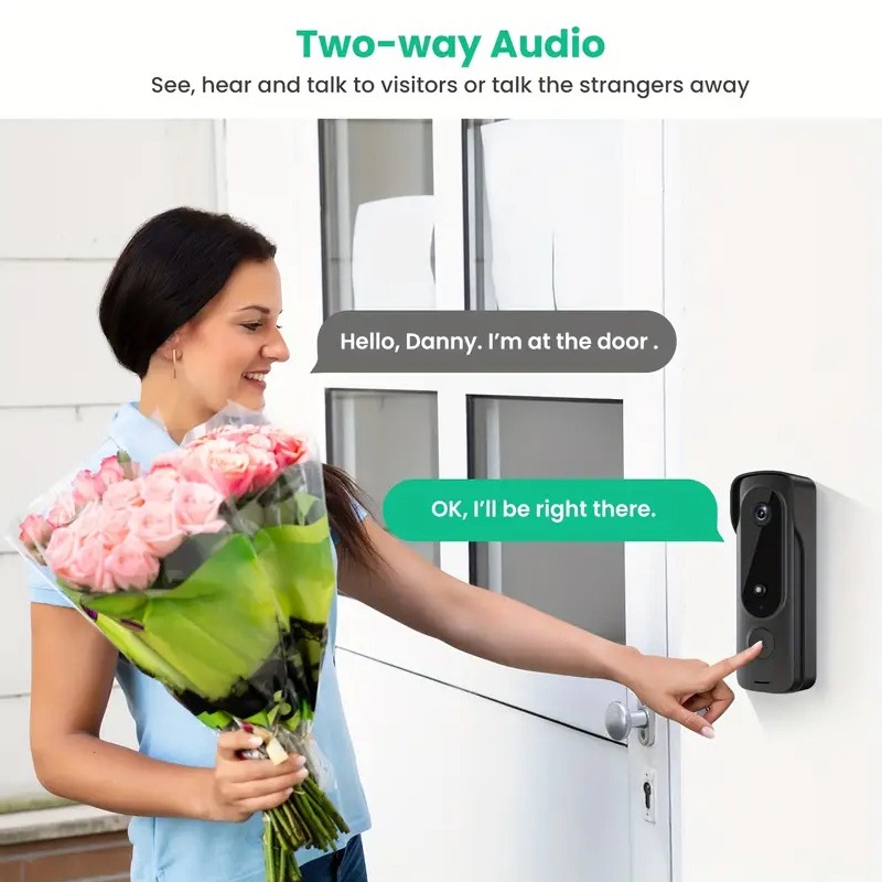 Outdoor Draadloze Deurbel Sola - Smart Home Video Doorbell Enhanced Security With Smart Doorbell recensie en prijs