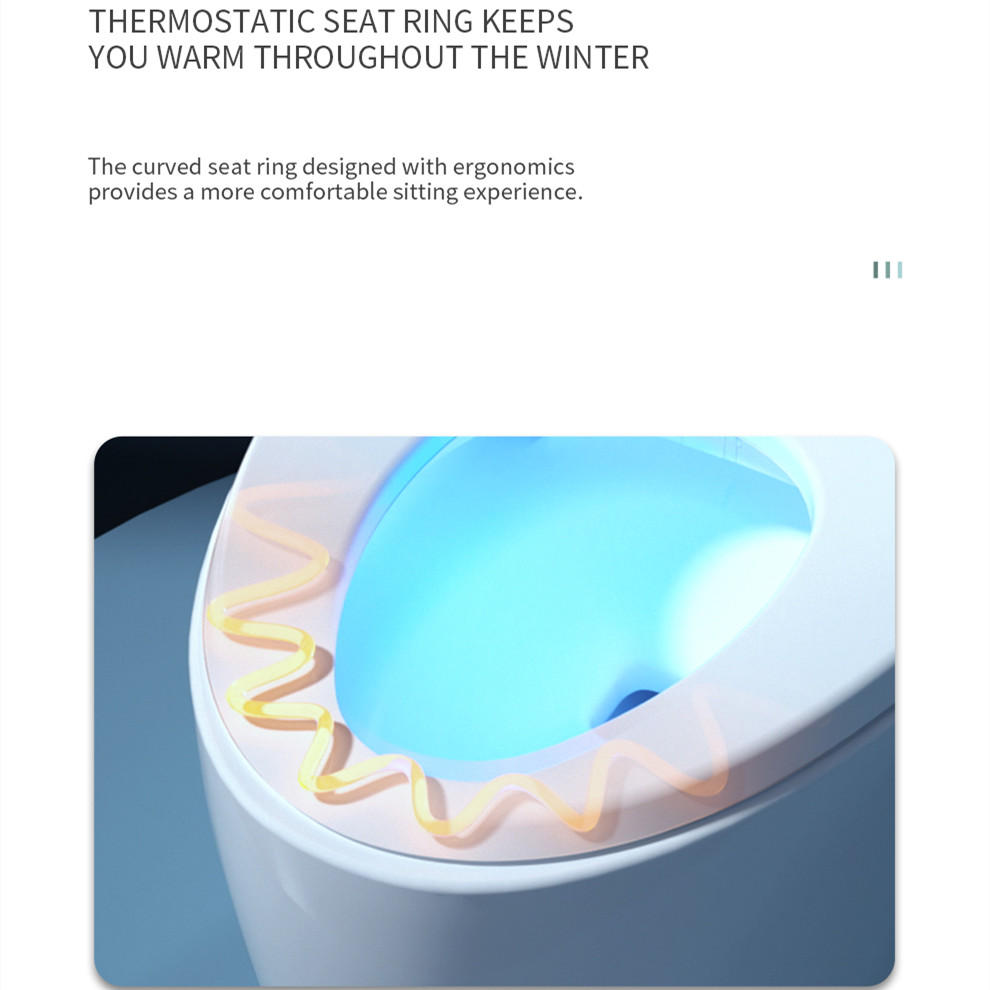 Slim toilet - verwarmde zittin - Smart Night Light recensie en prijs