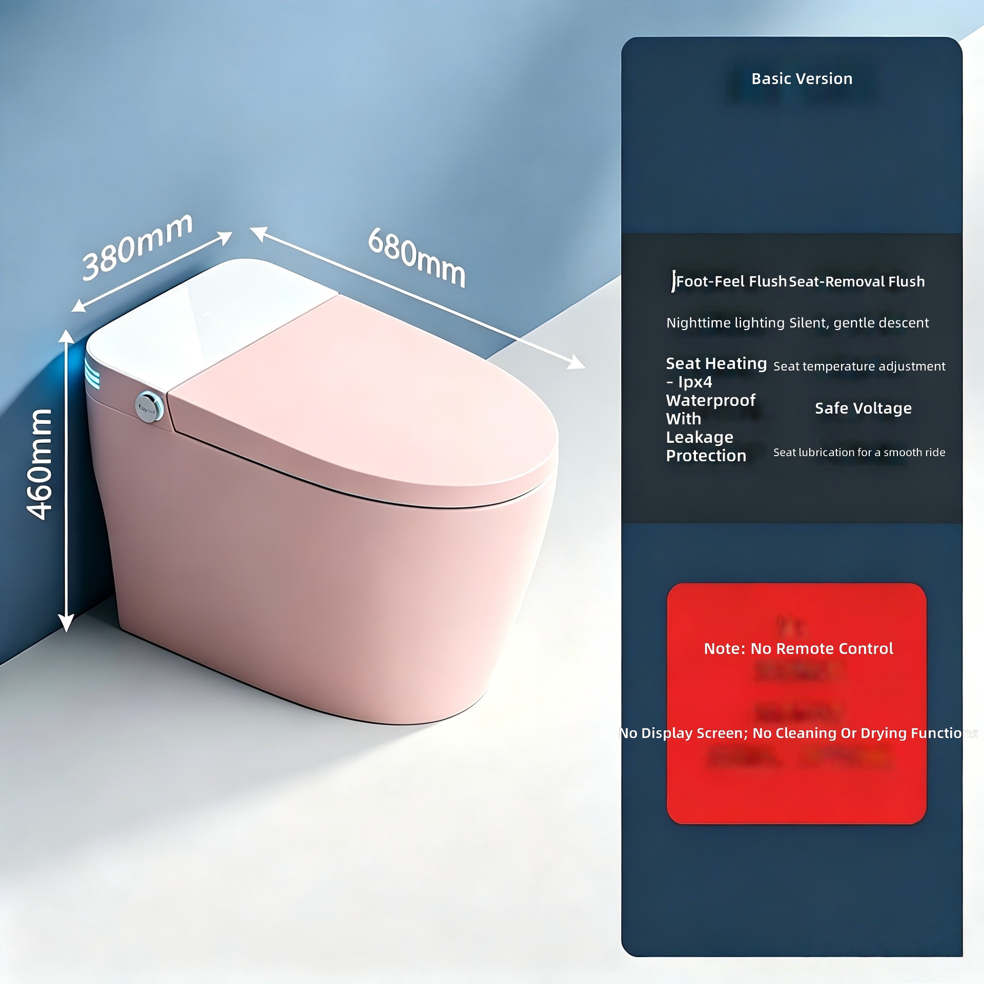 Slim toilet, roze, alles-in-éé - Smart Home recensie en prijs
