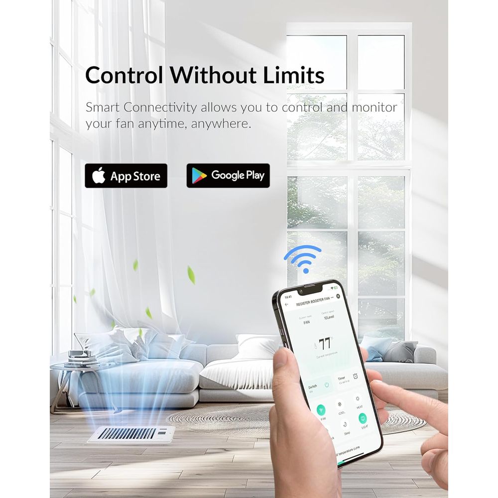 Superstille registerventilator - Wifi Thermostat recensie en prijs