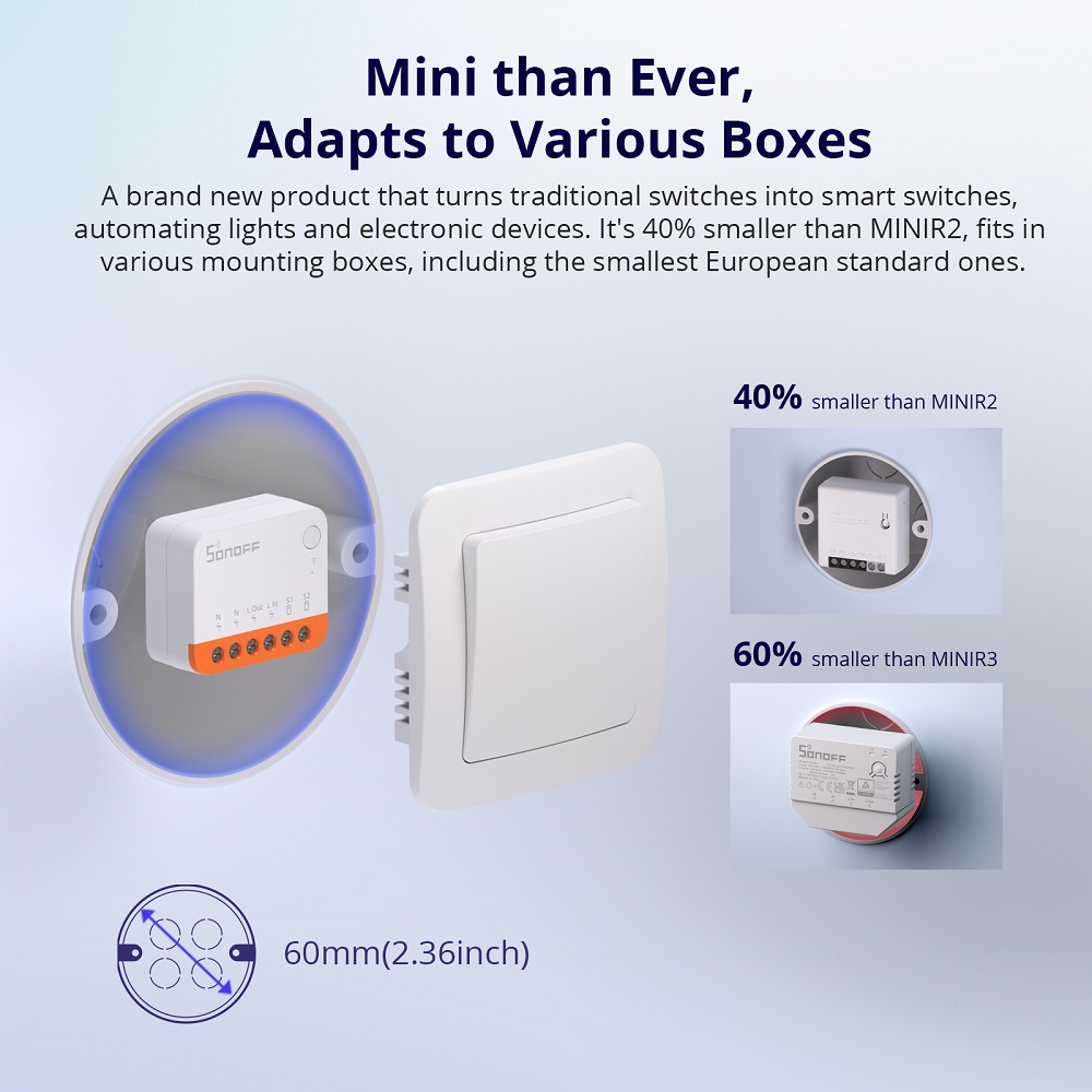 Sonoff Mini R4 Extreme Wifi Sm - Smart Home Alexa recensie en prijs